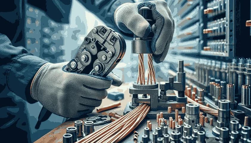 آموزش گام به گام نصب و پرس کابلشو (دستی و هیدرولیک)