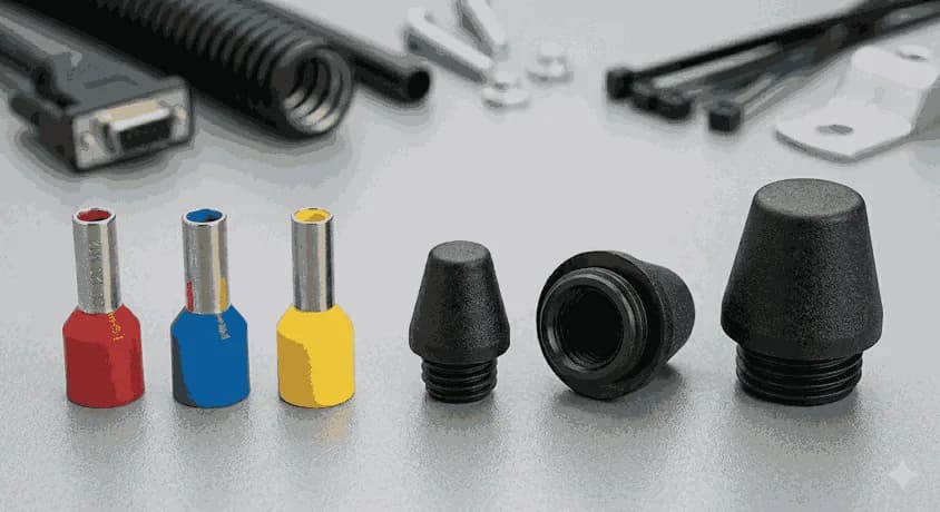 انواع کورکن شامل مدلهای پرسی در رنگهای مختلف و یک کورکن پیچی مخروطی شکل